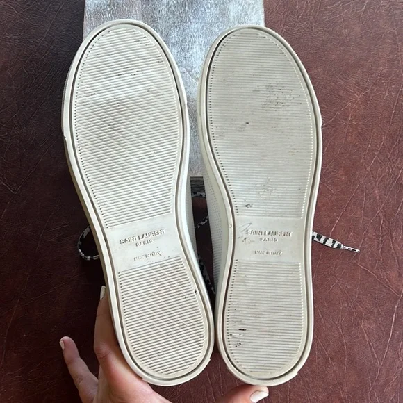 Yves Saint Laurent “Andy” Perforated Low Top Sneakers - Picture 10 of 16